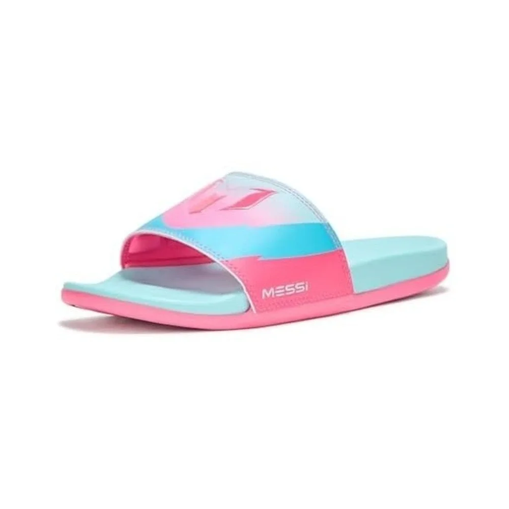 adidas Adilette Comfort Messi Slides Aqua/Pink Men's Size‎ 13 New
